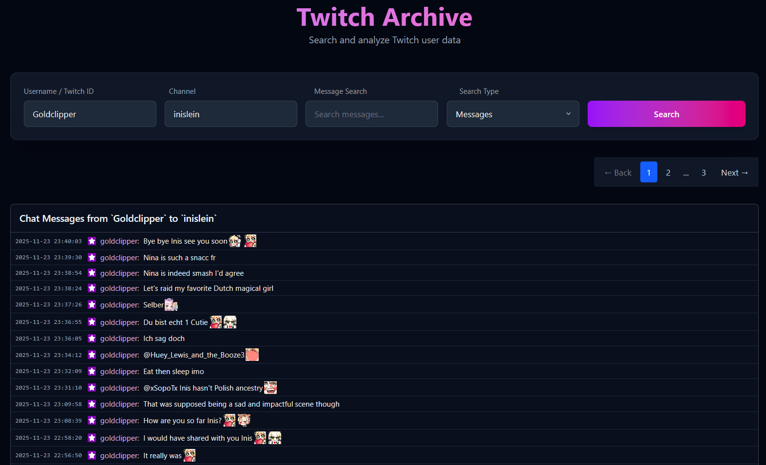 Front-end example image